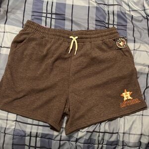 NWT Houston Astros Major League Baseball ladies shorts super soft pockets